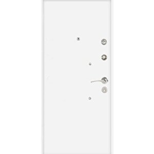 Rawdoor Pvc Seri 4001 Sol Yön Çelik Kapı Beyaz