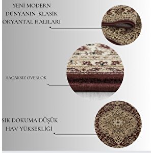 İran Halısı Bordürlü Madalyon Motifli Sık Dokuma Siyah Oturma Odası Halısı Salon Halısı