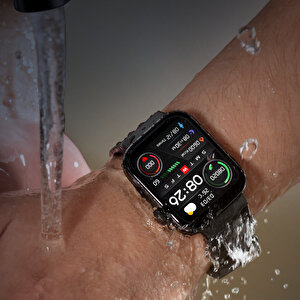 Mibro Watch T1 1.6 İnç Amoled Hd Ekran 2 Atm Sesli Görüşme Özellikli Akıllı Saat Siyah