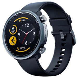 Mibro Watch A1 1.3 İnç Hd Ekran 5 Atm Su Geçirmez İnce Metal Kasa Akıllı Saat Siyah