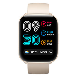 Mibro Watch C2 1.69 İnç Hd Ekran 2 Atm Spo2 Akıllı Saat Bej