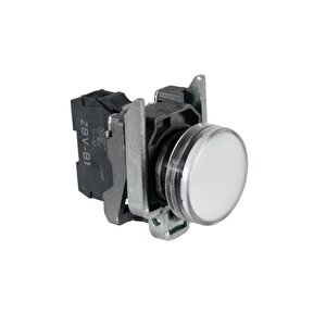 24v Ac/dc 22mm Led Işıklı Beyaz Sinyal Lambası