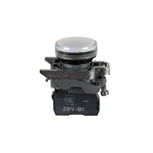 24v Ac/dc 22mm Led Işıklı Beyaz Sinyal Lambası