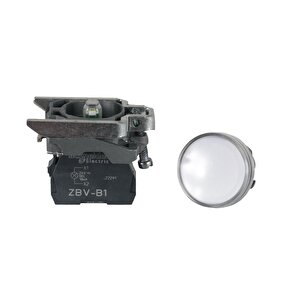 Schneider 24v Ac/dc 22mm Led Işıklı Beyaz Sinyal Lambası