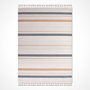 Liza Renkli Geometrik Desen Halı - 18504