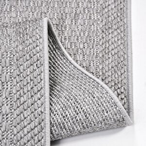 Napoli Gri Halı - 9032gr 100x300 cm