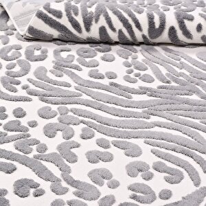 İbiza Gri Beyaz Modern Halı - 11705