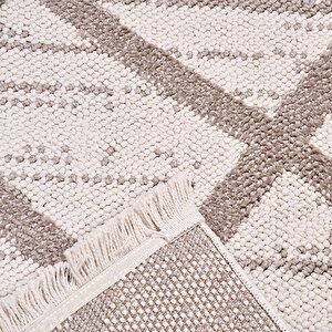 Belezza Kahve Krem Bukle Halı - 8632bj 200x290 cm