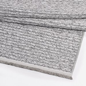 Liya Bukle Gri Yıkanabilir Kilim -8262