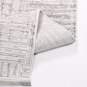 Lara Gri Modern Halı - 8460