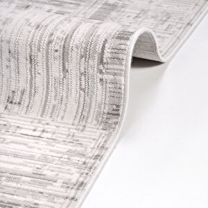 Lara Gri Modern Halı - 8460