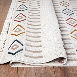 Cool Renkli Geometrik Desen Halı - Ces03 150x230 cm
