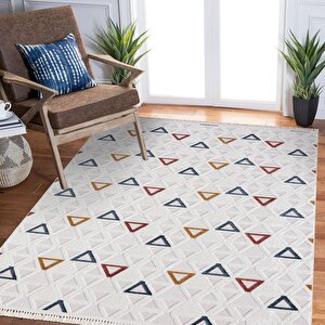 Cool Renkli Geometrik Desen Halı - Ces04 100x300 cm