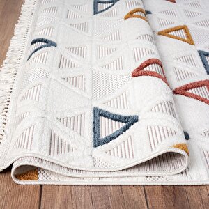 Cool Renkli Geometrik Desen Halı - Ces04 100x300 cm