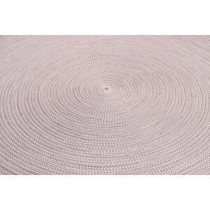 Kahve Hasır Yuvarlak Kilim - 61001k 120x120 cm