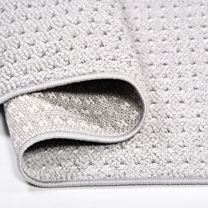 Seul Gri Bukle Halı - 8783gr 80x300 cm