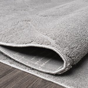 Juiz Gri Geometrik Desen Halı - Ju002 160x230 cm