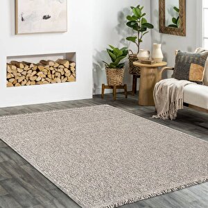 Belen Gri Modern Halı - Br006