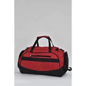 Elatae Ccs Orta Boy Unisex Çok Gözlü Spor Fitness Seyahat Çantası Kırmızı 31413