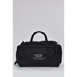 Ccs Orta Boy Unisex Çok Gözlü Spor Fitness Seyahat Çantası Siyah 31413