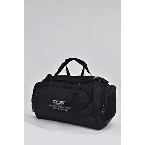 Ccs Orta Boy Unisex Çok Gözlü Spor Fitness Seyahat Çantası Siyah 31413