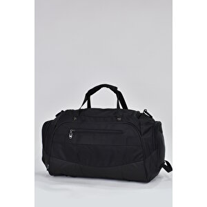 Elatae Ccs Orta Boy Unisex Çok Gözlü Spor Fitness Seyahat Çantası Siyah 31413