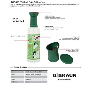 Göz Duşu Solüsyonu İstasyonu Set (starline Acq425 500 Ml 2 Adet)