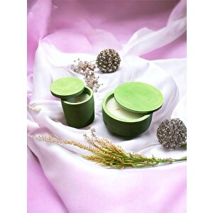 Bumbum 2'li Özel Seri Soya Wax %100 Naturel Renkli Beton Saksılı Aloe Vera  Kokulu Candle Dekoratif Mum Handmade El Yapımı