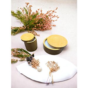 Bumbum 2'li Özel Seri Soya Wax %100 Naturel Renkli Beton Saksılı Vanilya Kokulu Candle Dekoratif Mum Handmade El Yapımı