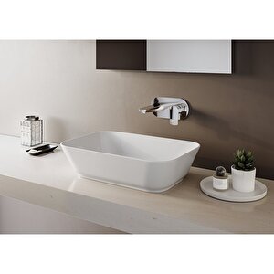 Vitra Geo 7425b003-0016 Dikdörtgen Çanak Lavabo, Beyaz