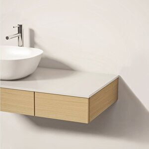 Vitra Plural 7810b401-0016 Kare Alçak Çanak Lavabo, Vitra Clean, 45 Cm, Mat Beyaz