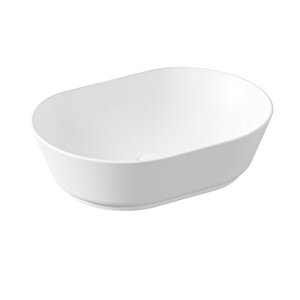 Vitra Geo 7427b001-0016 Geo Oval Çanak Lavabo, 55 Cm, Mat Beyaz