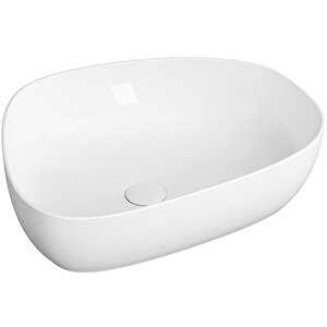 Vitra Outline 5991b403-0016 Asimetrik Lavabo, Vitra Clean, 56 Cm, Beyaz