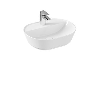 Vitra Geo 7428b003-0041 Oval Çanak Lavabo, Beyaz