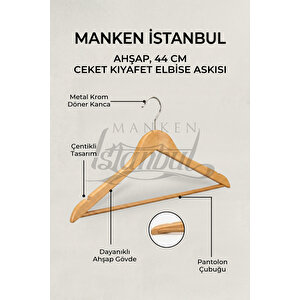 20 Adet A Kalite Ahşap Ceket Askısı Gömlek Askısı Tişört Askısı Ahşap Askı Elbise Askısı