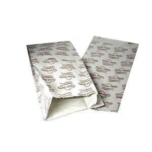 Afiyet Olsun Baskılı Körüklü Esmer Kağıt Kese Kağıdı - 11,5x20 Cm. - Ort. 210 Ad. - 1 Kg. - 3 Paket