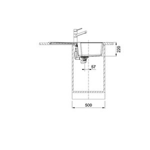Urban Ubg 611-86 Beyaz Grani̇t Mutfak Evyesi̇