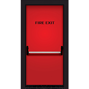 Yangın Acil Çıkış Kapısı  Kırmızı Sol