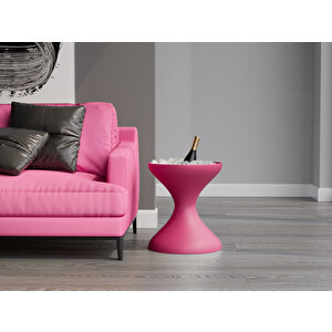 Merta Buz Kabı Ve Kapaklı Sehpa Açık Pembe