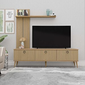 1382 Terra 180 Cm (ahşap Ayakli) Tv Üni̇tesi̇ Sepet - Yunus