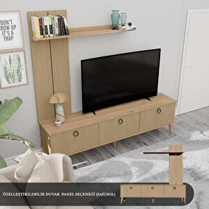 1382 Terra 180 Cm (ahşap Ayakli) Tv Üni̇tesi̇ Sepet - Yunus