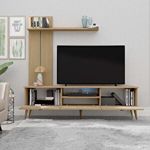 1382 Terra 180 Cm (ahşap Ayakli) Tv Üni̇tesi̇ Sepet - Yunus