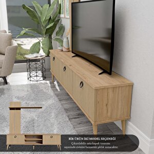 1382 Terra 180 Cm (ahşap Ayakli) Tv Üni̇tesi̇ Sepet - Yunus
