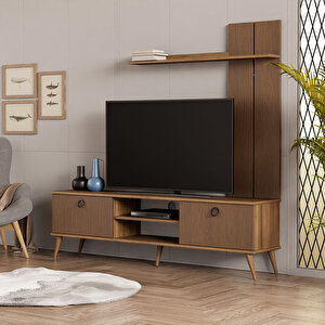 1380 Terra 180 Cm (ahşap Ayakli) Tv Üni̇tesi̇ Ürgüp - Kaplan