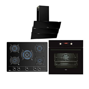 Chef 10 Ankastre Set (hak 629 Bk- Gbc 75030 Kbn - Tvt 90)