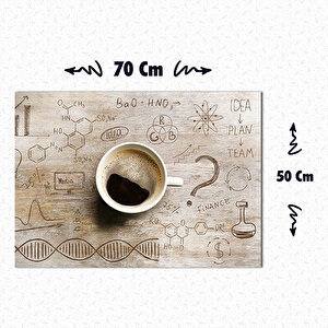 Kahve Molası Dekoratif Kanvas Tablo 50 x 70 cm