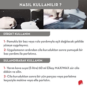 Elkay MAXIWAX Süt Cila 1 Lt