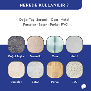 Vht62 Maxiclean Sert Yüzey Temizleyici Cila Kir Yağ Sökücü Doğal Taş Seramik Porselen 500 Ml
