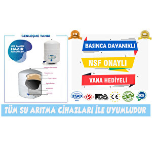 Su Arıtma Cihazı Deposu / 2.2 Galon 8 Litre Tank Yerli Üretim Her Cihaza Uygun