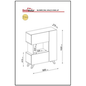 Bambi Çok Amaçlı Dolap